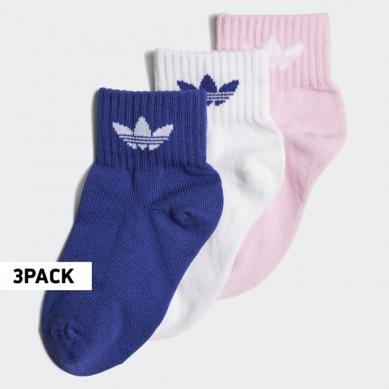 adidas Originals 3 Pack Ankle Kid's Socks