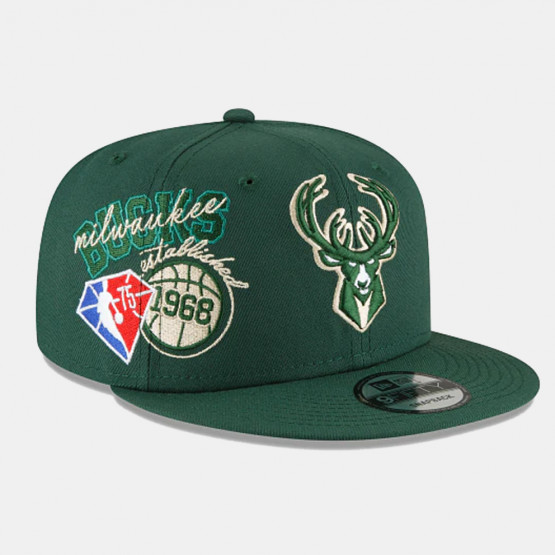 NEW ERA NBA 75th Anniversary Milwaukee Bucks Back Half 9FIFTY Unisex Καπέλο