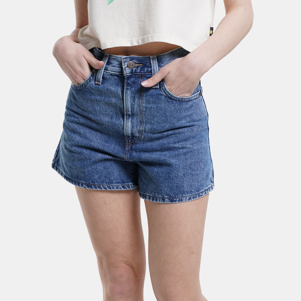 Levis High Waisted Mom Womens Shorts Blue A1965 0001 