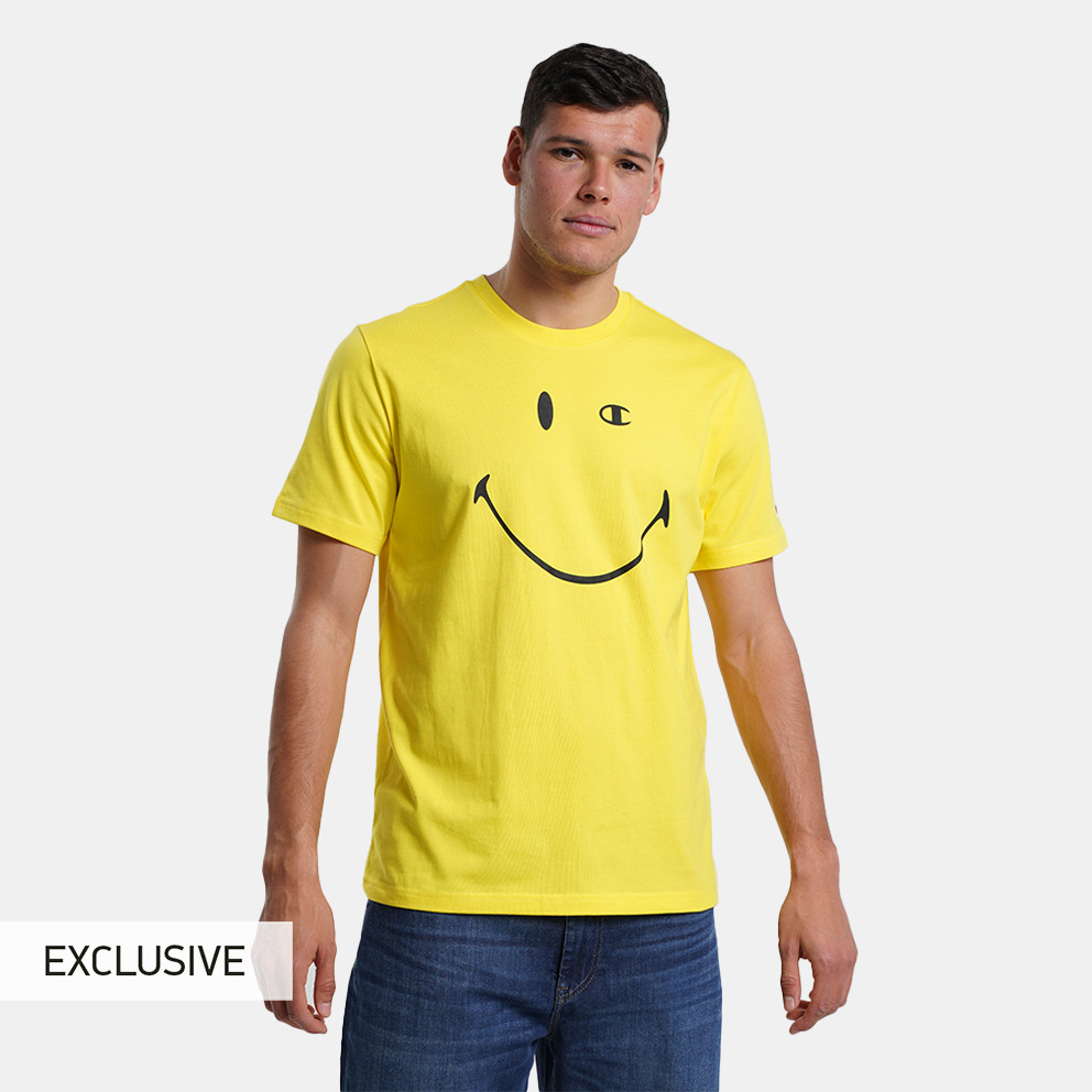 Champion Crewneck Men's T - Shirt Yellow 218226 - adidas prime iii 