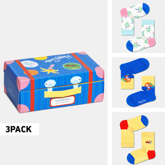 Happy Socks 3-Pack Travel Socks Gift Set