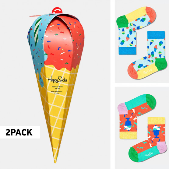 Happy Socks Ice Cream Socks Gift Set Παιδικές Κάλτσες 2-Pack