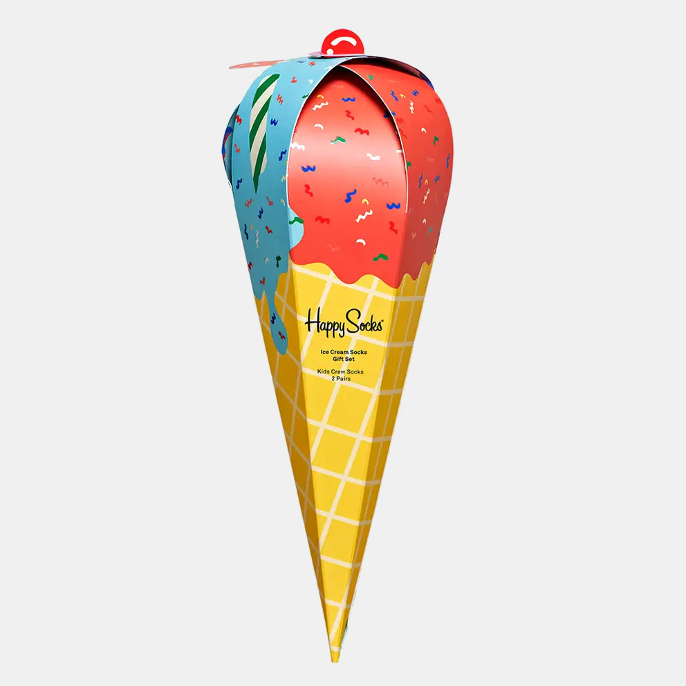 Happy Socks Ice Cream Socks Gift Set Παιδικές Κάλτσες 2-Pack