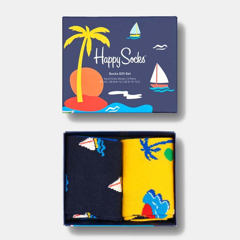 Happy Socks 2-Pack Sail Away Gift Unisex Κάλτσες