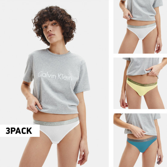 Calvin Klein Thong 3-Pack Γυναικεία Εσώρουχα