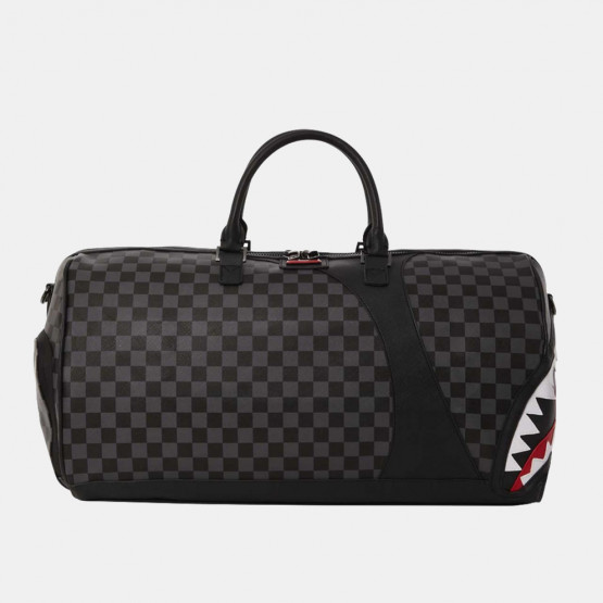 white / black Sprayground Zebra Mid Duffel Bag 