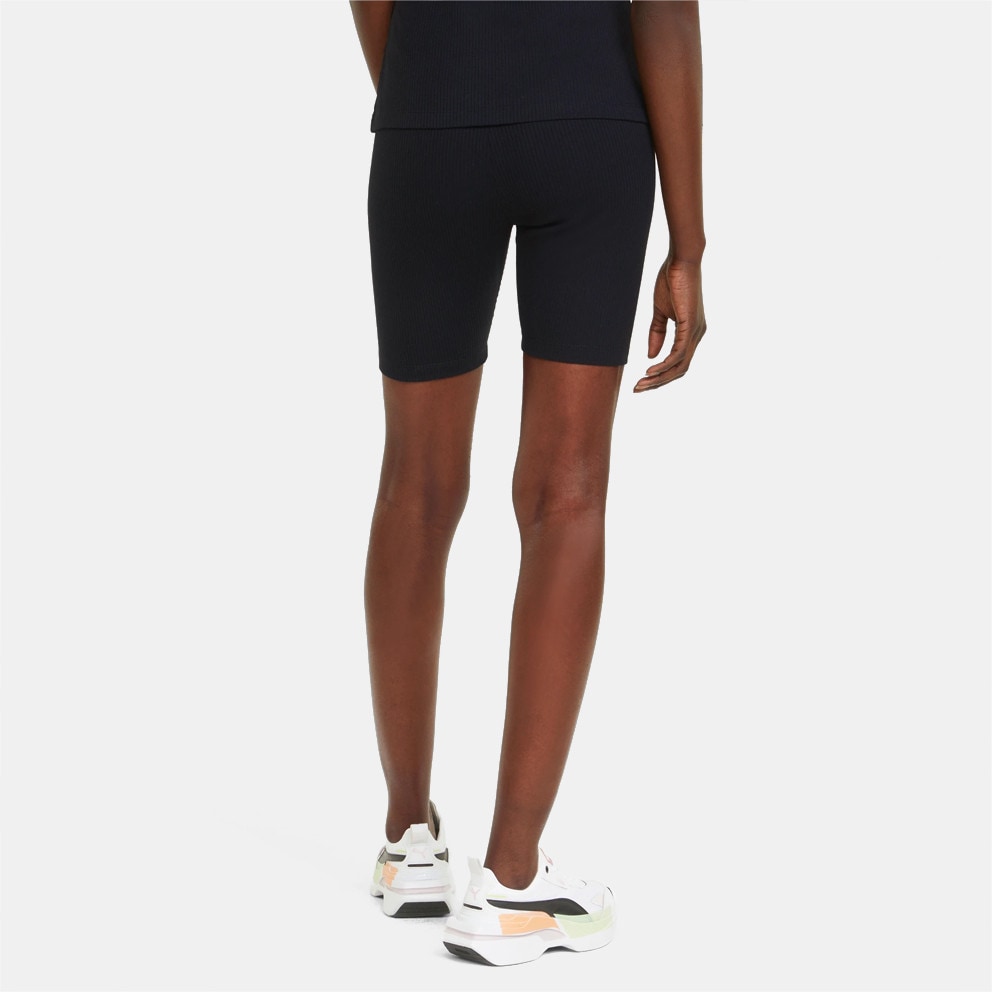 Puma Classics Ribbed Short Tights 7" Women's Biker Shorts