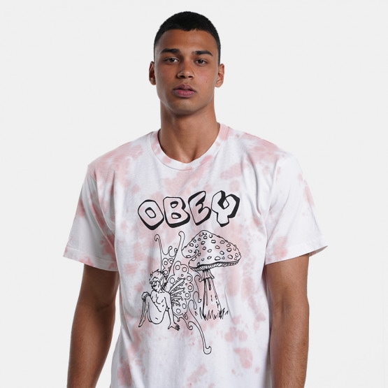 Obey Fairy Mushroom Tie Dye Men s T shirt Multicolour 163402959 PCY
