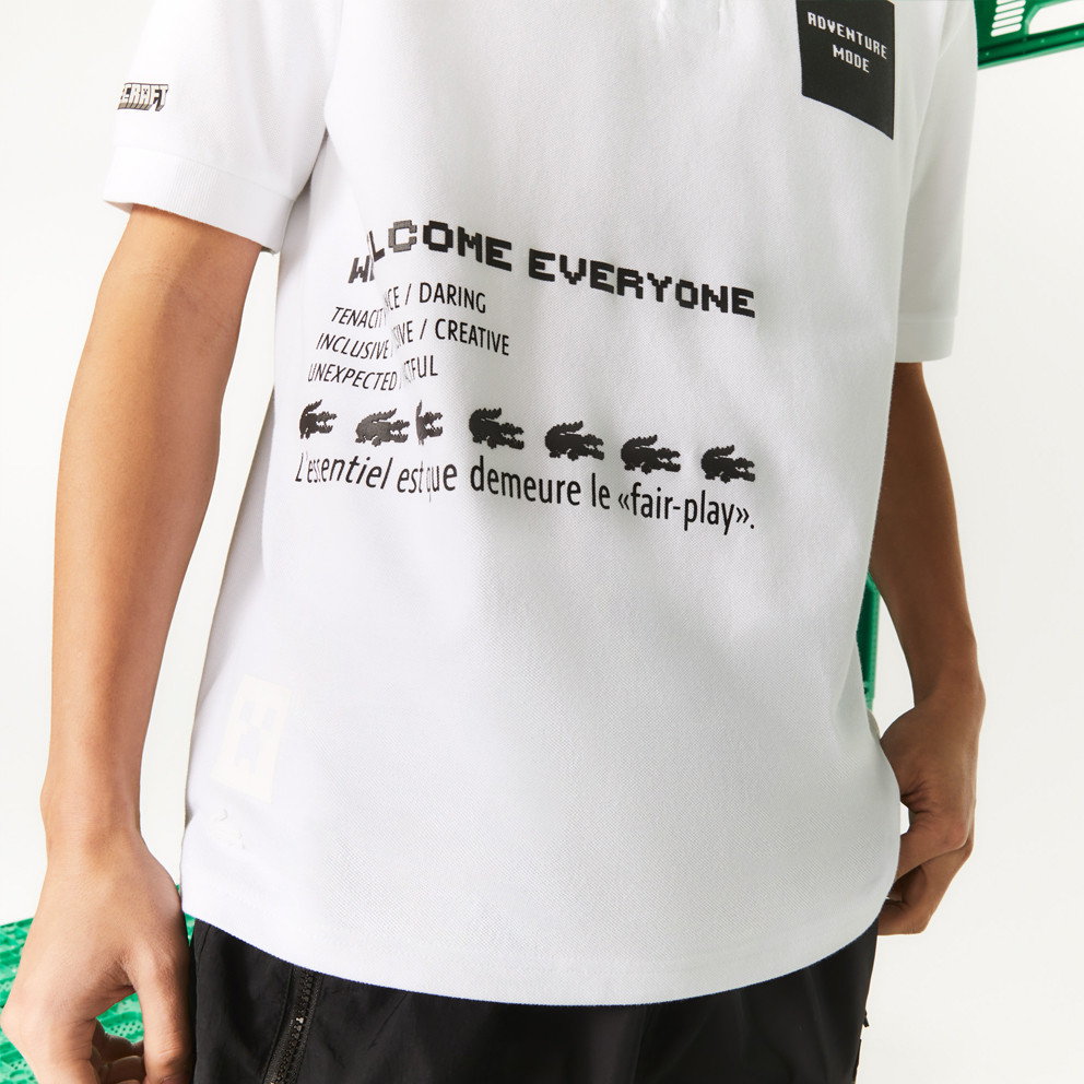 Lacoste L!VE x Minecraft Ανδρικό Πόλο T-Shirt