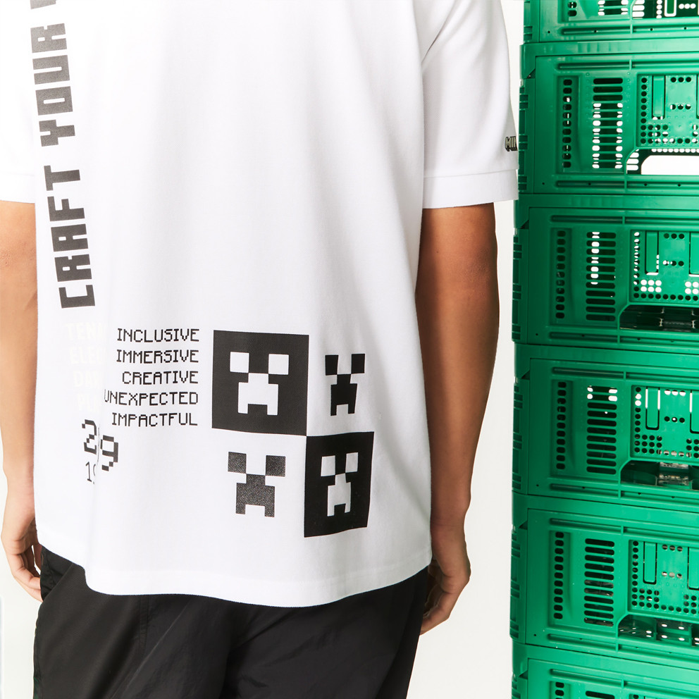 Lacoste L!VE x Minecraft Ανδρικό Πόλο T-Shirt