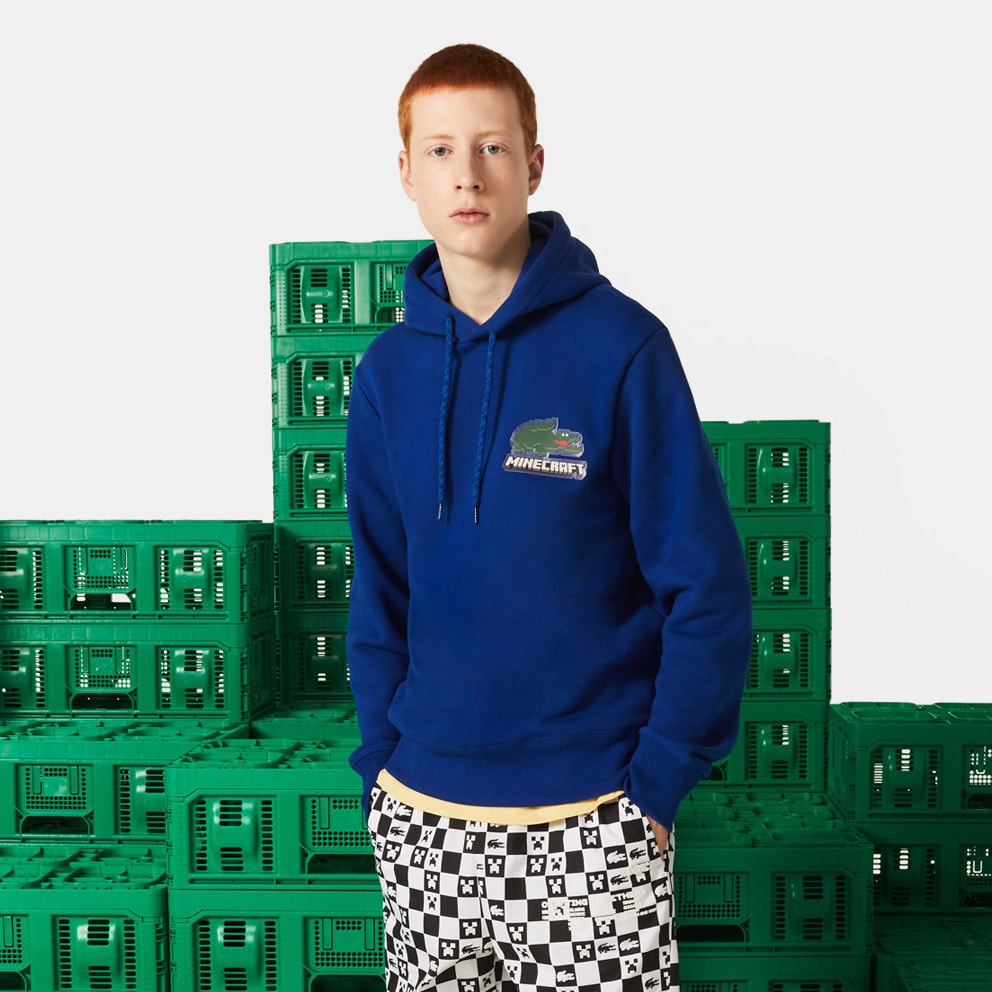 Lacoste x Minecraft Unisex Μπλούζα με Κουκούλα