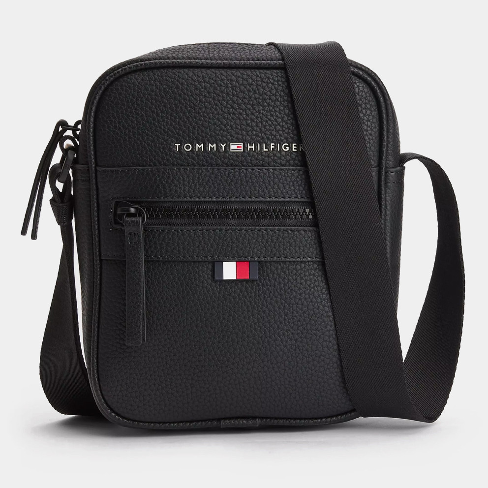 Tommy Jeans Essential Pu Mini Reporter Ανδρική Χιαστί Τσάντα Ώμου