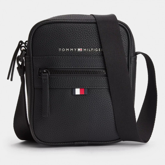 Tommy Jeans Essential Pu Mini Reporter Ανδρική Χιαστί Τσάντα Ώμου