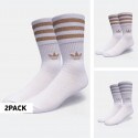 adidas Originals Mid Cut Glitter 3 Pack Unisex Socks