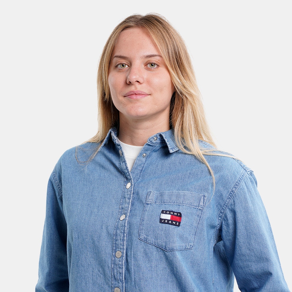 Tommy Jeans Chambray Badge Boy Γυναικείο Πουκάμισο