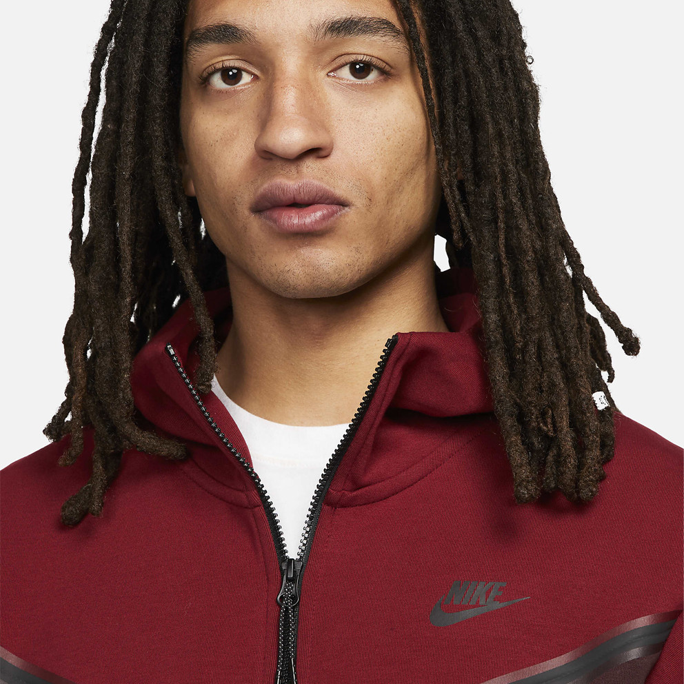 Nike Sportwear Tech Fleece Men's Full Zip Hoodie Burgundy DV0537-677