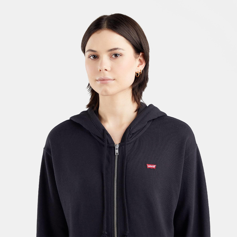 Levis Standard Zip Hoodie Caviar Γυναικεία Ζακέτα