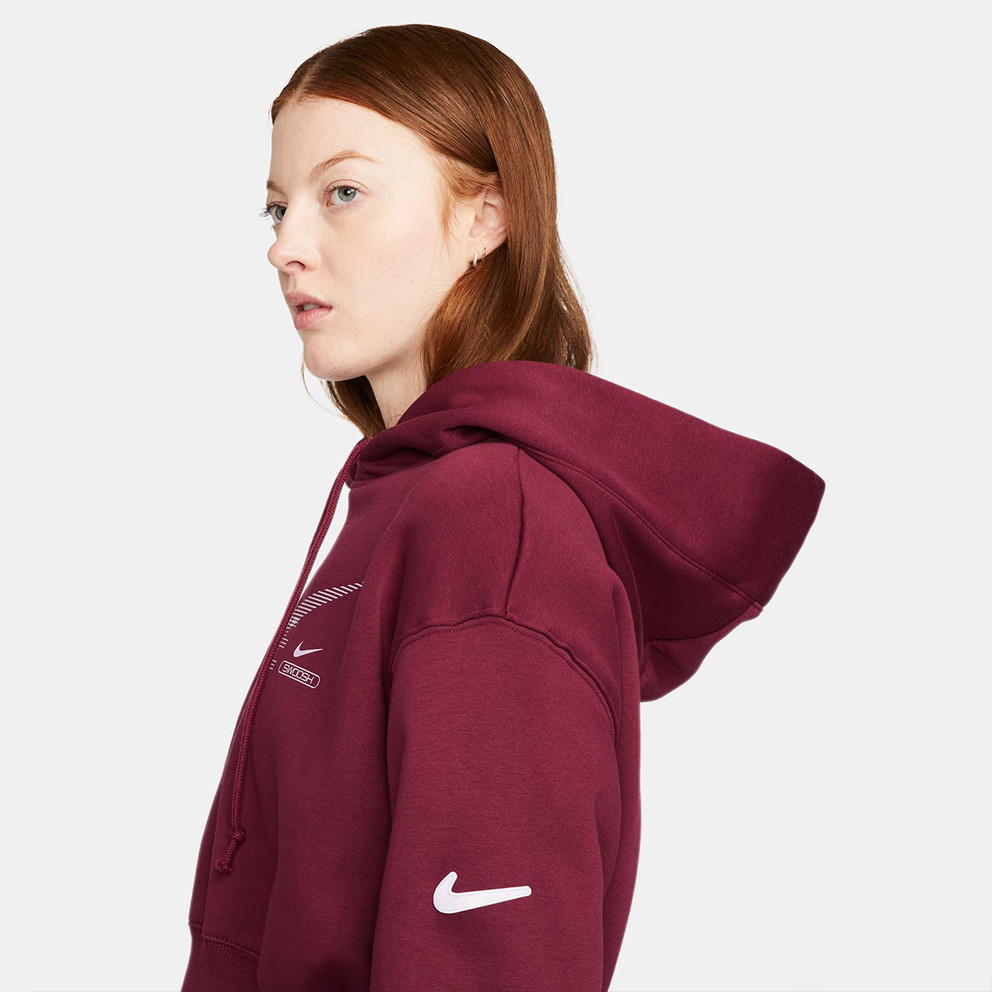 Nike Sportswear Swoosh Γυναικεία Μπλούζα με Κουκούλα