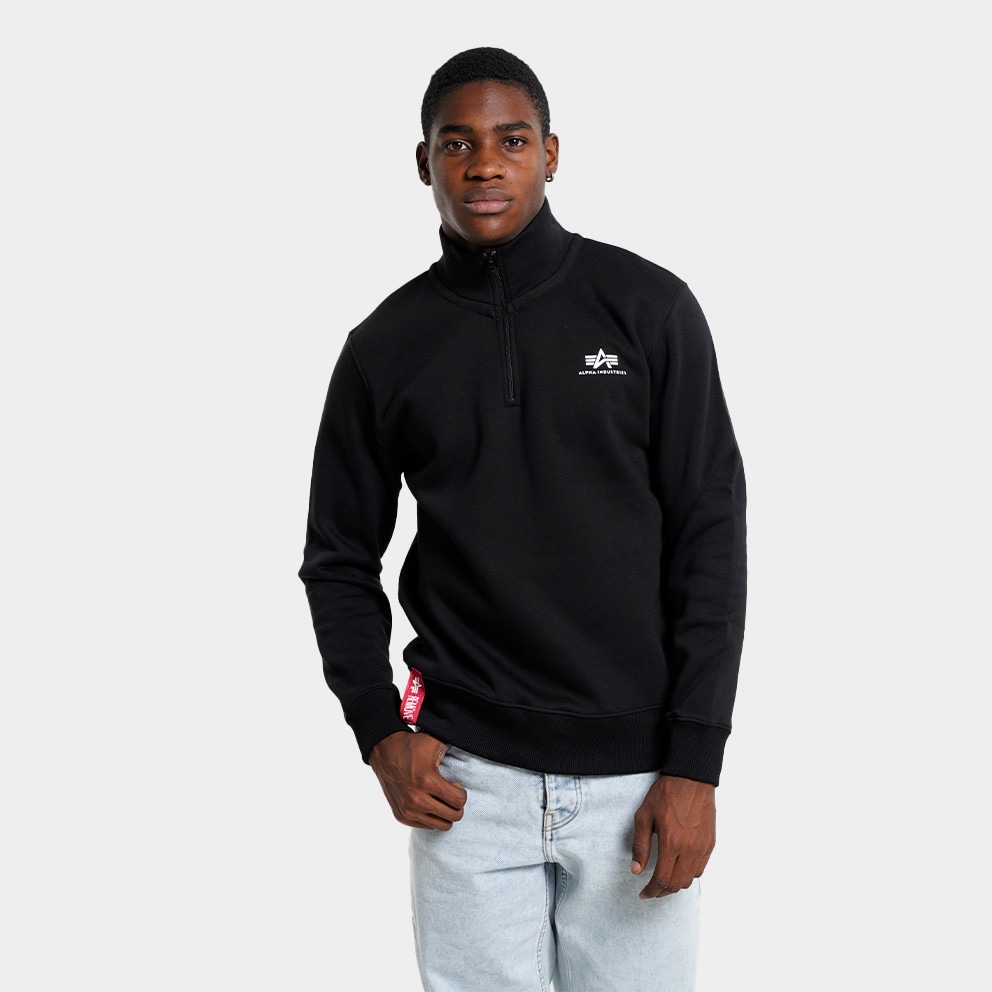 Alpha Industries Half Zip Ανδρική Μπλούζα Φούτερ