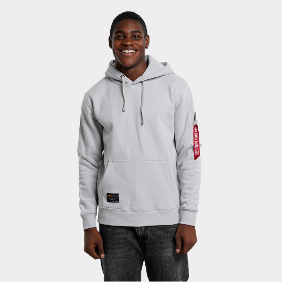 Alpha Industries Fighter Squadron Ανδρική Μπλούζα με Κουκούλα