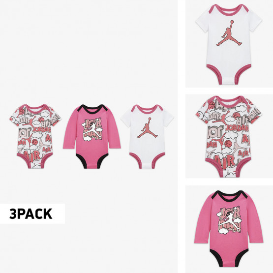 Jordan Air Comic 3-Pack Παιδικό Σετ Κορμάκια