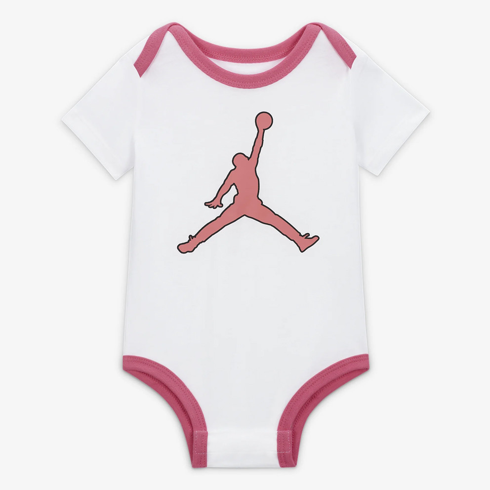 Jordan Air Comic 3-Pack Kids' Bodysuit Set Pink White 55B902-AA7