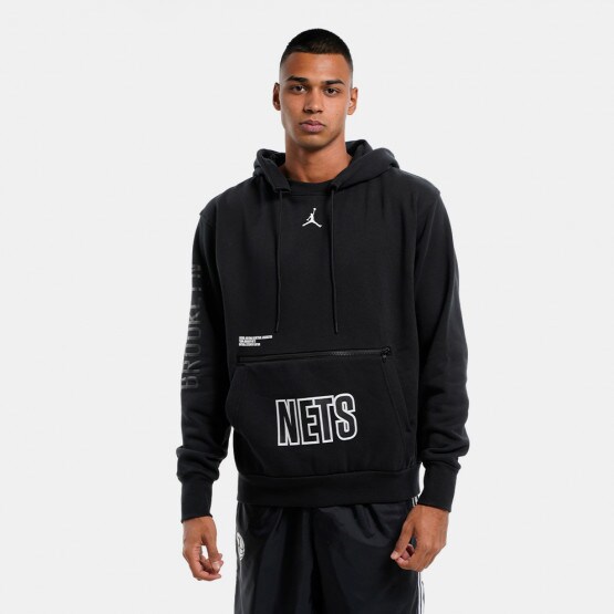 Jordan Brooklyn Nets Fleece Ανδρική Μπλούζα με Κουκούλα