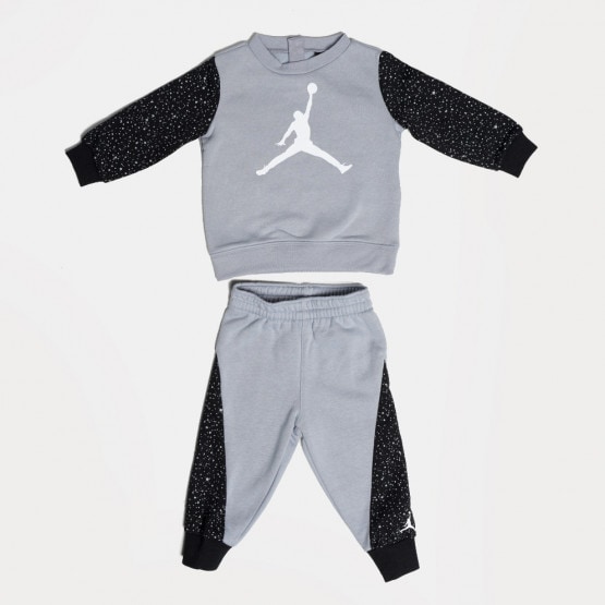 Jordan Air Speckle Fleece Crew Kids' Tracksuit Grey 65B817-G5Q