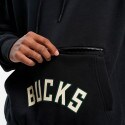 Jordan Milwaukee Bucks Fleece Ανδρική Μπλούζα με Κουκούλα