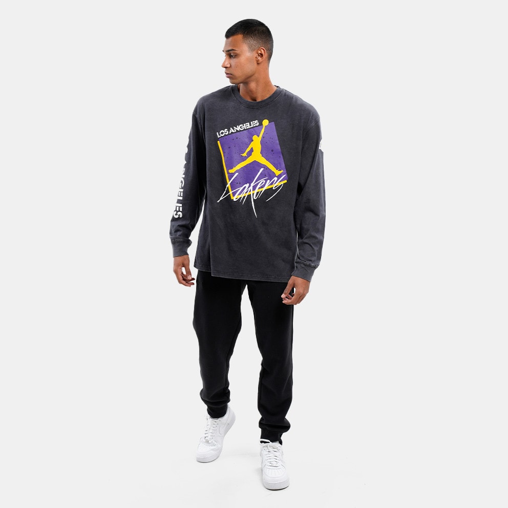 Jordan Los Angeles Lakers Courtside Statement Edition Men's Long Sleeve T-Shirt