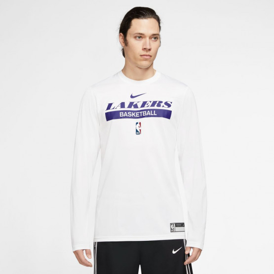 Nike NBA Los Angeles Lakers Ανδρική Μπλούζα με Μακρύ Μανίκι