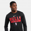 Nike NBA Chicago Bulls Ανδρική Μπλούζα με Μακρύ Μανίκι
