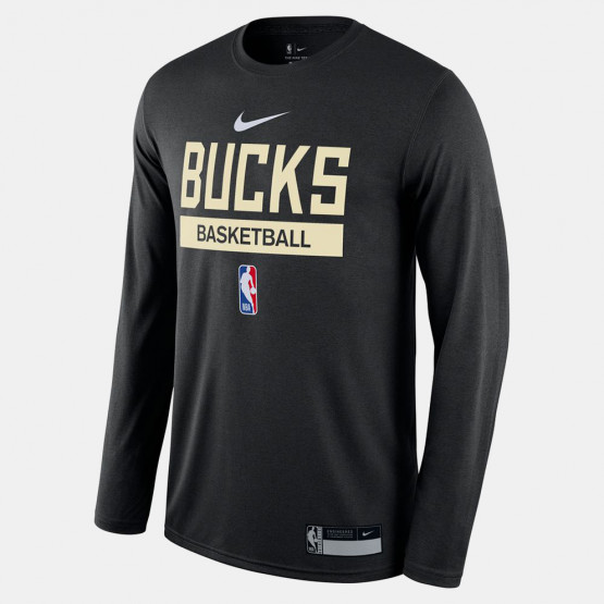 Nike NBA Milwaukee Bucks Ανδρική Μπλούζα με Μακρύ Μανίκι