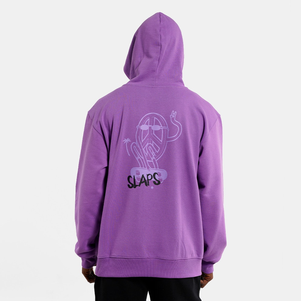 Slaps Hoodie with Print Back Ανδρική μπλούζα με Κουκούλα