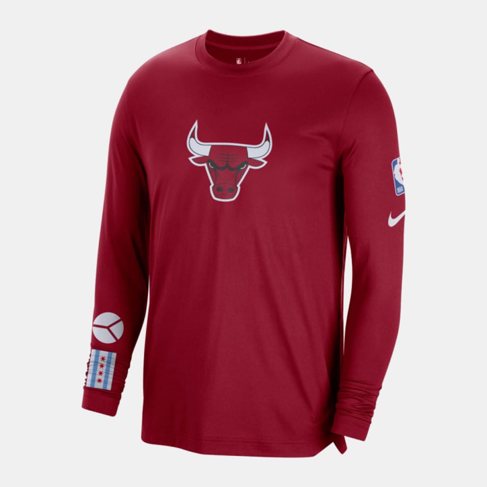 Nike Dri-FIT Chicago Bulls City Edition Ανδρική Μπλούζα με Μακρύ Μανίκι (9000110382_60838)