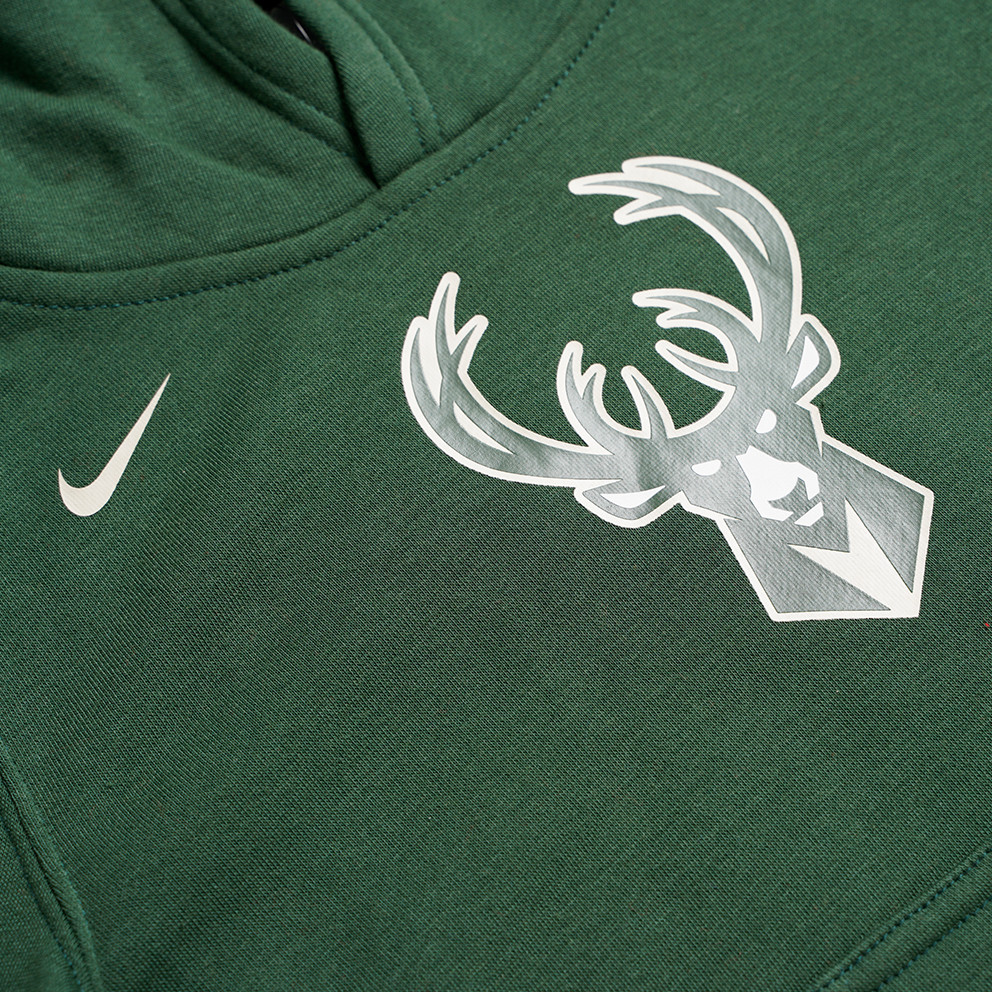 Nike NBA Milwaukee Bucks Παιδική Μπλούζα με Κουκούλα