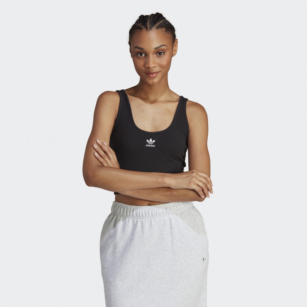 adidas Originals Women's Tank Crop Top Black IB7324