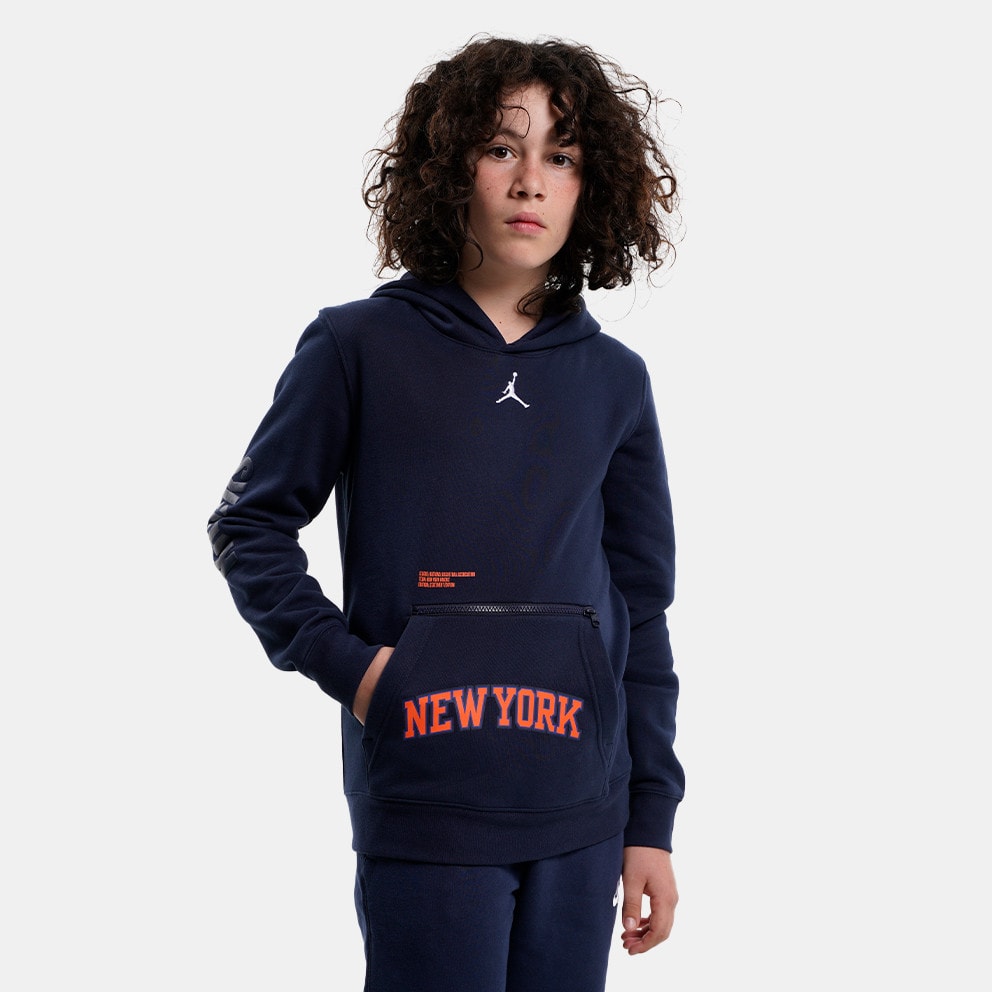 Jordan NBA New York Knicks Courtside Παιδική Μπλούζα με Κουκούλα (9000142316_29243)