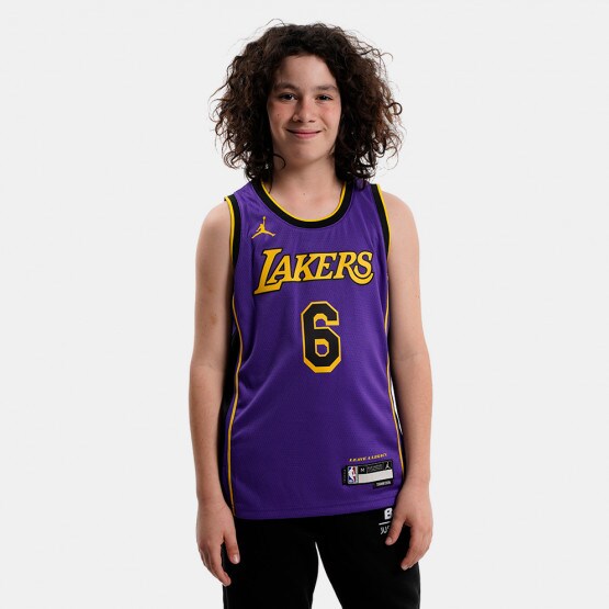 Jordan ΝΒΑ LeBron James Los Angeles Lakres Statement Swingman Dri-FIT Kids' Jesrey