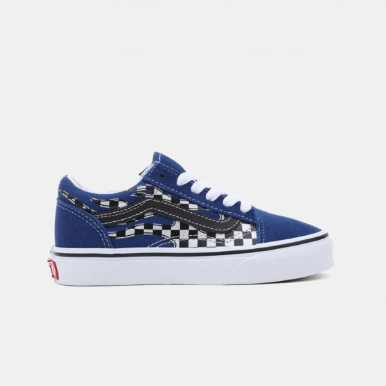 Vans Old Skool Reflect Check Flame Kid's Shoes