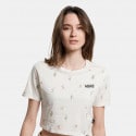 Vans Micro Ditsy Crop Crew Γυναικείο Cropped Τ-Shirt