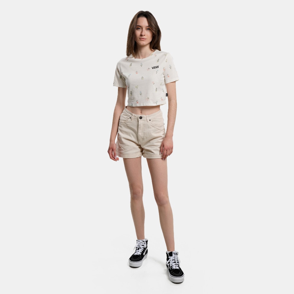 Vans Micro Ditsy Crop Crew Γυναικείο Cropped Τ-Shirt