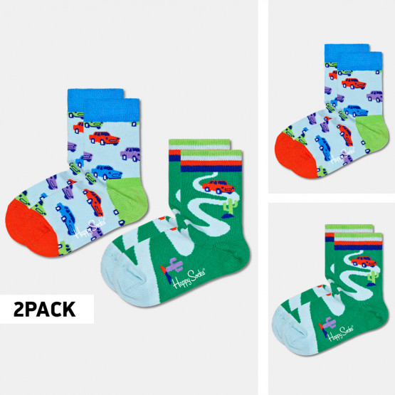 Happy Socks 2-Pack Car Kids' Socks