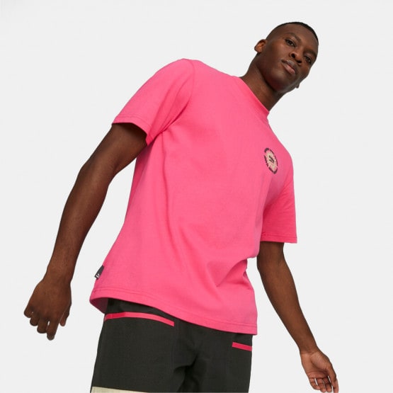 Puma Downtown Graphic Tee Glowing Pink 539181-25