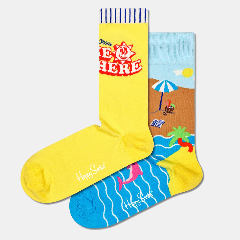 Happy Socks 2-Pack Wish You Were Here Unisex Κάλτσες