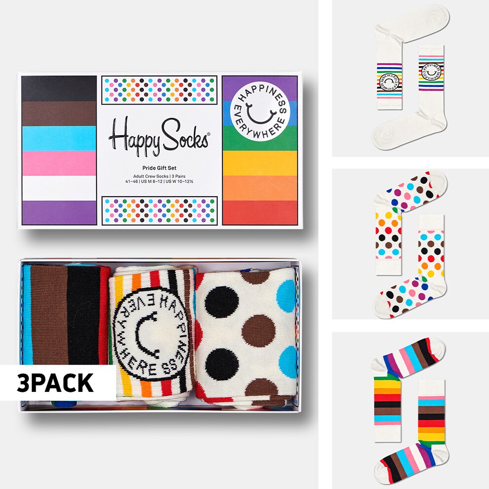 Happy Socks 3-Pack Pride Socks Gift Unisex Κάλτσες (9000147226_2074)