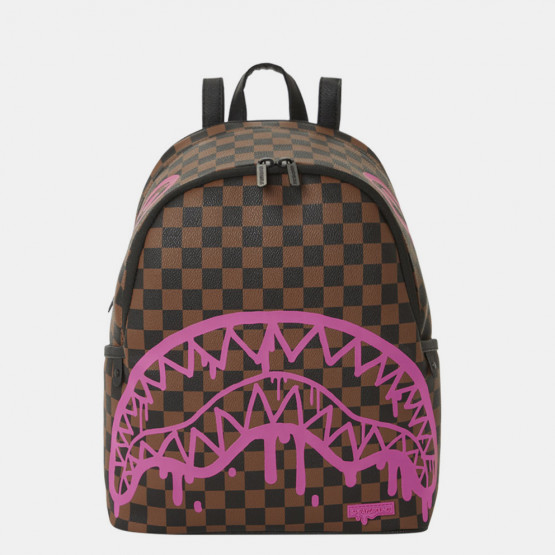 Sprayground Pink Drip Brown Check Savage