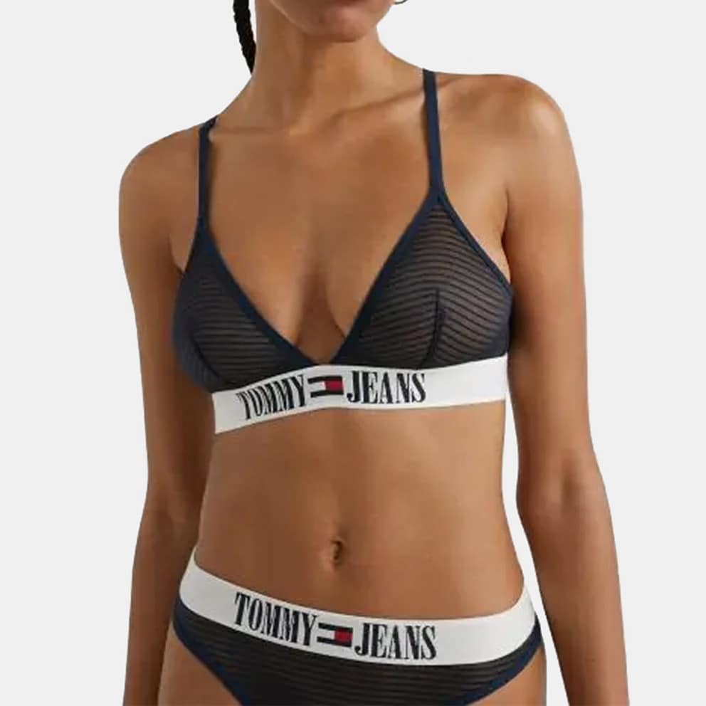 Tommy Jeans Triangle Bra Γυναικείο Σουτιέν Πάνω Μέρος