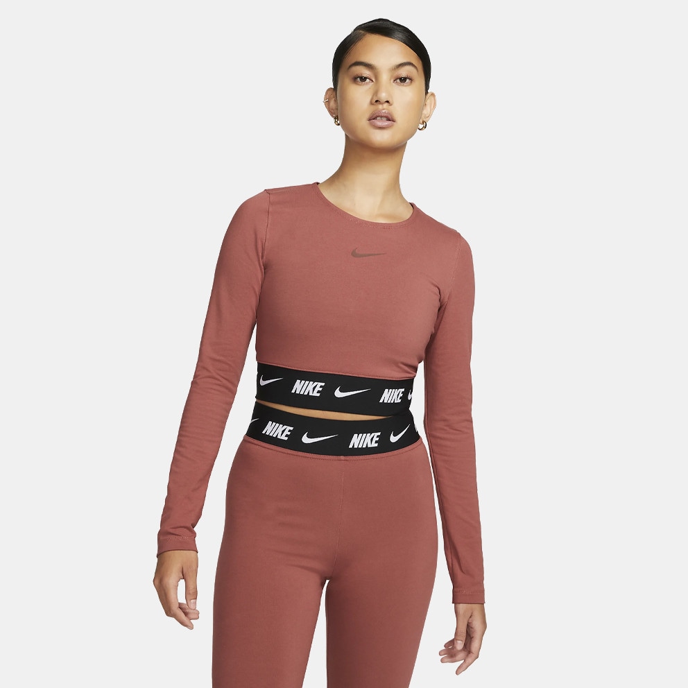 Nike W Nsw Crop Tape Ls Top