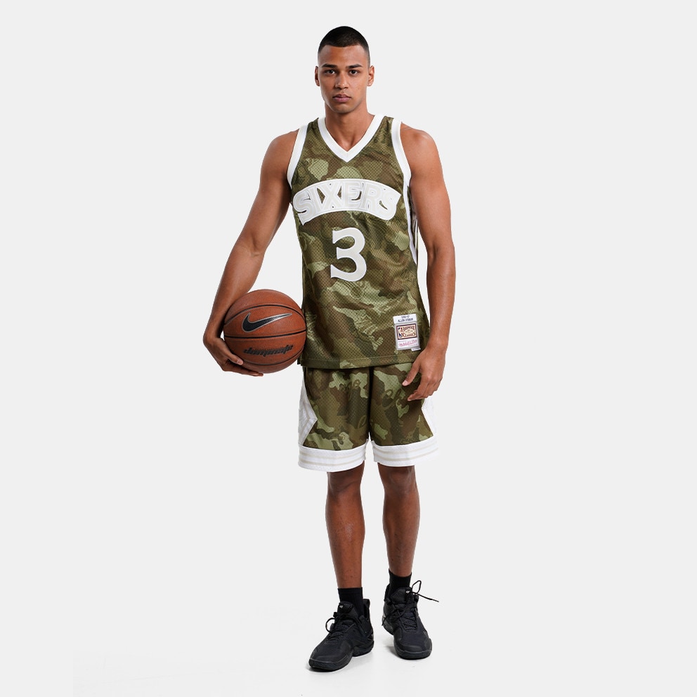 Mitchell & Ness NBA Ghost Green Camo  Allen Iverson Philadelphia 76ers 1996-97 Swingman Men's Jersey